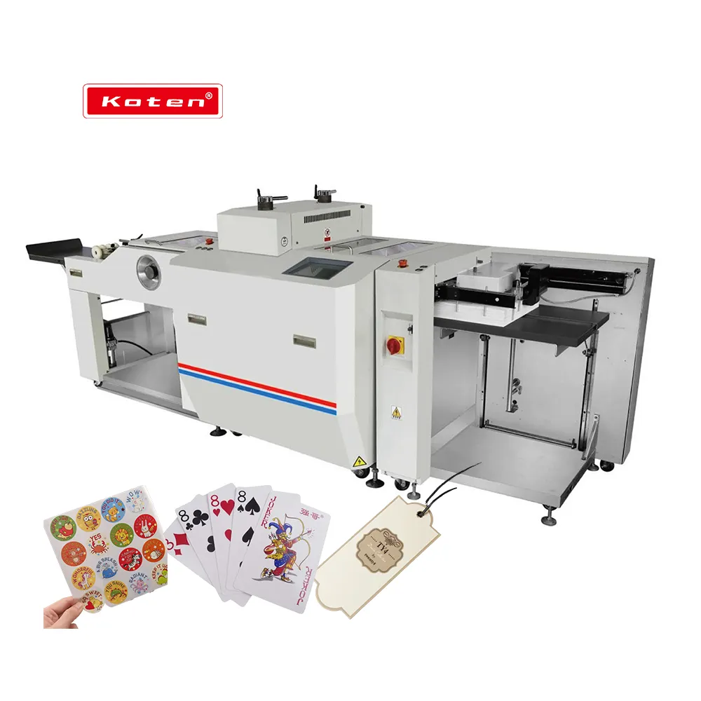 เครื่องตัดไดคัทกระดาษบอร์ดเครื่องตัดกระดาษศิลปะเครื่องตัดกระดาษคราฟท์แบบหมุนสำหรับการพิมพ์บรรจุภัณฑ์
