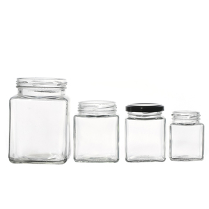 KDG Brand Wholesale Square Glass <strong>Jars</strong> with Lids 50ml/80ml/100ml/150ml/200ml/280ml Glass Storage <strong>Jar</strong> for Jam - Product Image 5