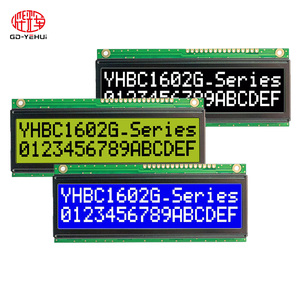 1602G Geringer Strom verbrauch Blau/Gelb/Grün LCD-Display Industrie qualität für Werks instrumente OEM 16x2 Custom