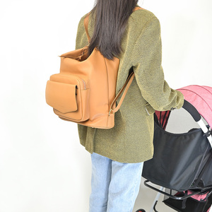 Nhà Sản Xuất OEM Cao Cấp Vegan PU Da Chuyển Đổi Mommy Nappy Mummy Mẹ Bé Vai Tã Túi Ba Lô Tổ Chức - Product Image 3