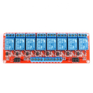 מלאי <span class=keywords><strong>1</strong></span> 2 4 8 ערוץ 5v 12v 24v מודול לוח ממסר לוח גבוה ונמוך ברמה גבוהה עם optocoupler