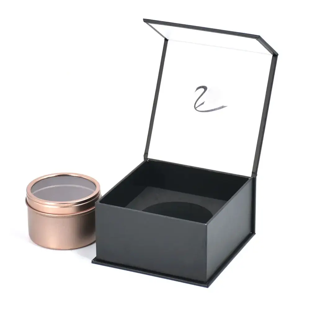 Cajas de Regalo para el embalaje, portavelas personalizadas de lujo con tapa y caja de regalo