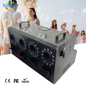 EU STOCK 4 отверстия 1500 Вт RGBW светодиодная дымовая Пузырьковая Машина DMX 512 управление сценическая профессиональная противотуманная пузырьковая машина для FX специальных эффектов - Product Image 1