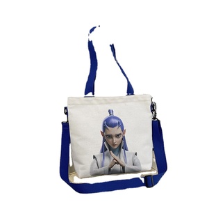 QY nuevo bolso de lona que rodea el Mar mágico de dibujos animados para niños, bolso de hombro para estudiantes, bolso Tutorial Simple de gran capacidad - Product Image 1