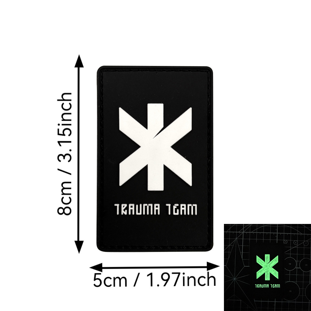 Trauma Squad Black Background White Night Light