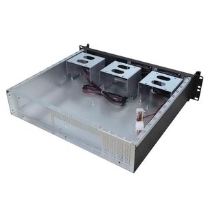 Parlak kalite 2U380A 2U sunucu kasası yatay 19.6 \ "x9.6 \" alüminyum PC kulesi kullanılan USB bilgisayar ATX anakart güç - Product Image 3