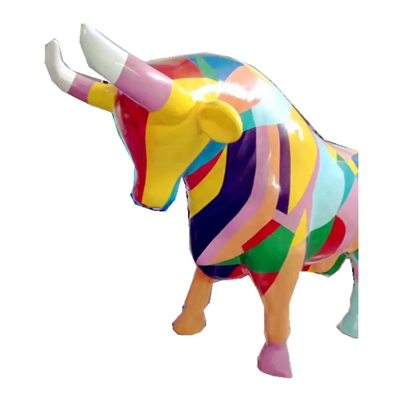 Disegno a colori di Vita Formato Bull Statua Per Il Parco di Divertimenti Decorazione