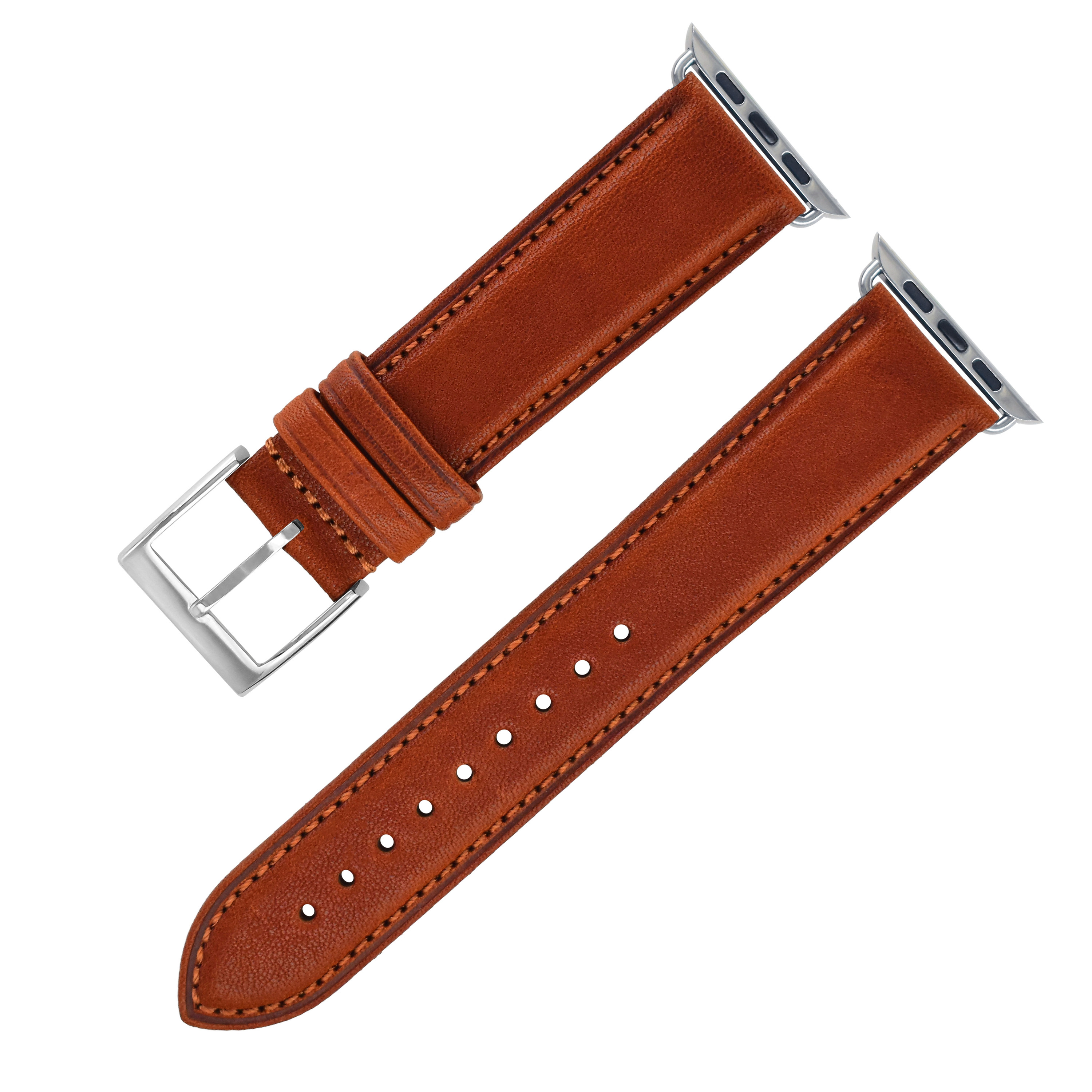 Brown-silver buckle #197