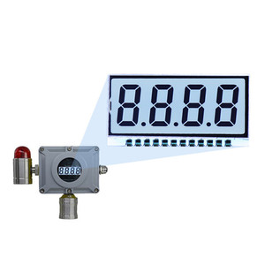 Pantalla LCD de 7 segmentos para equipos médicos con pines, temperatura amplia, OEM a medida, precio competitivo, 2024