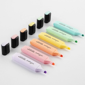 Muestra gratuita de marcadores de texto con logotipo personalizado Resaltadores en varios colores pastel Eleve su marketing - Product Image 1