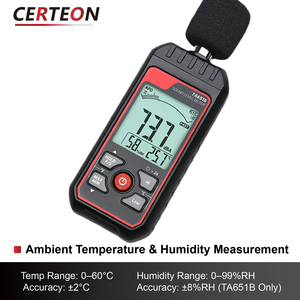 İşyeri ve endüstriyel kullanım için taşınabilir dijital ses ölçer 30-130dB A ağırlıklı gürültü ölçer - Product Image 3