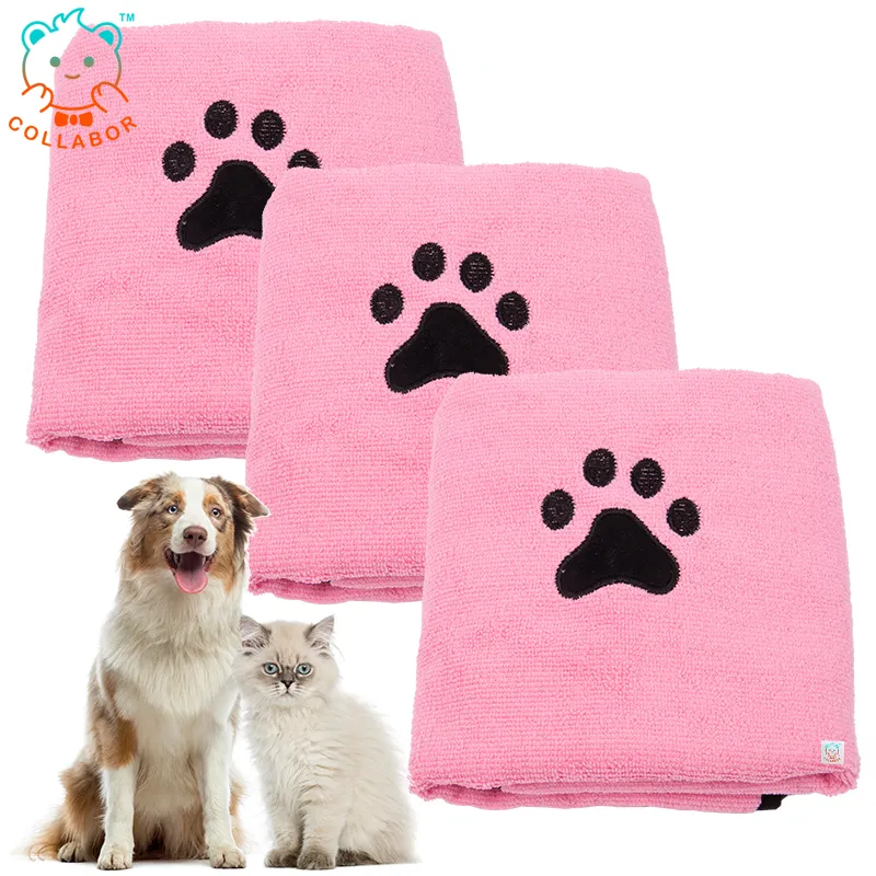 COLLABOR Bichon Frise Khăn Pet Microfibre 50X90 Cm Sử Dụng Thuận Tiện Trực Tiếp Nhà Cung Cấp Vật Nuôi Khăn Tắm Con Chó Khăn Tắm