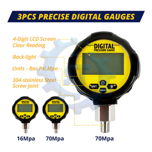 Bộ kiểm tra áp suất thủy lực kỹ thuật số 70MPa 2Gauge 16mpa1gauge 22 khớp nối thử nghiệm 3 ống thử nghiệm cho máy xúc Sâu Bướm - Product Image 3