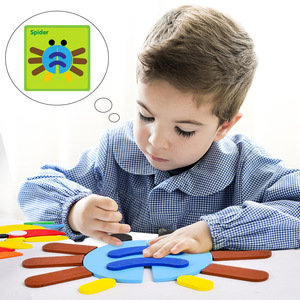 Fun and Challenging Unisex Cartoon Montessori Creative Puzzle Durable Educational <strong>Toy</strong> for <strong>All</strong>-Ages for 2-4 Years - Product Image 2