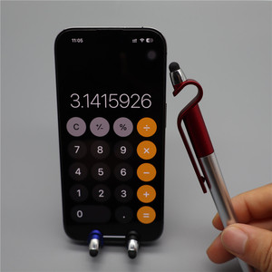 3合1多功能手写笔塑料笔，带手机支架笔定制标志廉价广告笔 - Product Image 4
