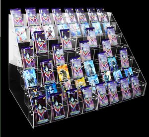 Acrylic Ultraman Card Glory Edition Out Of In Thẻ Cuốn Sách Vàng Bưu Thiếp Countertop Hiển Thị Giá - Product Image 2