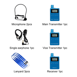 Equipo de comunicación bidireccional Sistema de guía de audio digital multicanal Sistema de intercomunicación inalámbrico portátil para viajes Hajj - Product Image 5