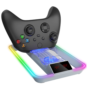 タイプC RGB照明デュアルゲームパッド充電ドックステーションLED高速充電スタンドXboxシリーズX Sワイヤレスコントローラ用 - Product Image 5