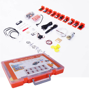 K12 IOT Learning Kit con il concetto di messa a fuoco Scratch WLAN IoT Platform Server connessione WiFi APP inventore Design Kit di robotica