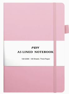 Cuaderno de bolsillo A5-Bloc de notas minimalista de color macarrón con diseño estético alto para uso diario y de oficina - Product Image 5
