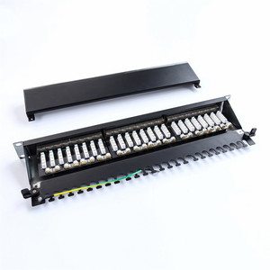 Panel de conexión de red FTP RJ45 Socket 8P8C LAN 1U 25 puertos Panel de conexión Bloque de terminales Cat6a - Product Image 6
