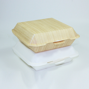 环保带走纸食品容器涂布纸，哑光层压压花和上光印刷处理