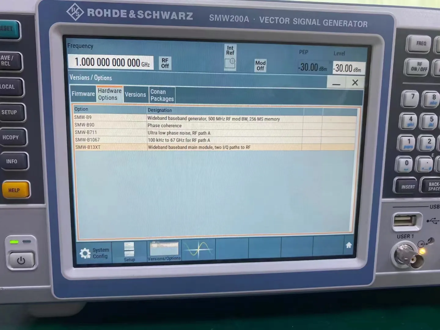 Rohde Schwarz R S VECTOR Signal generator NEW or USED  SMW200A option B1003 B1006 B1007 B1012 B1020 B1031 B1040