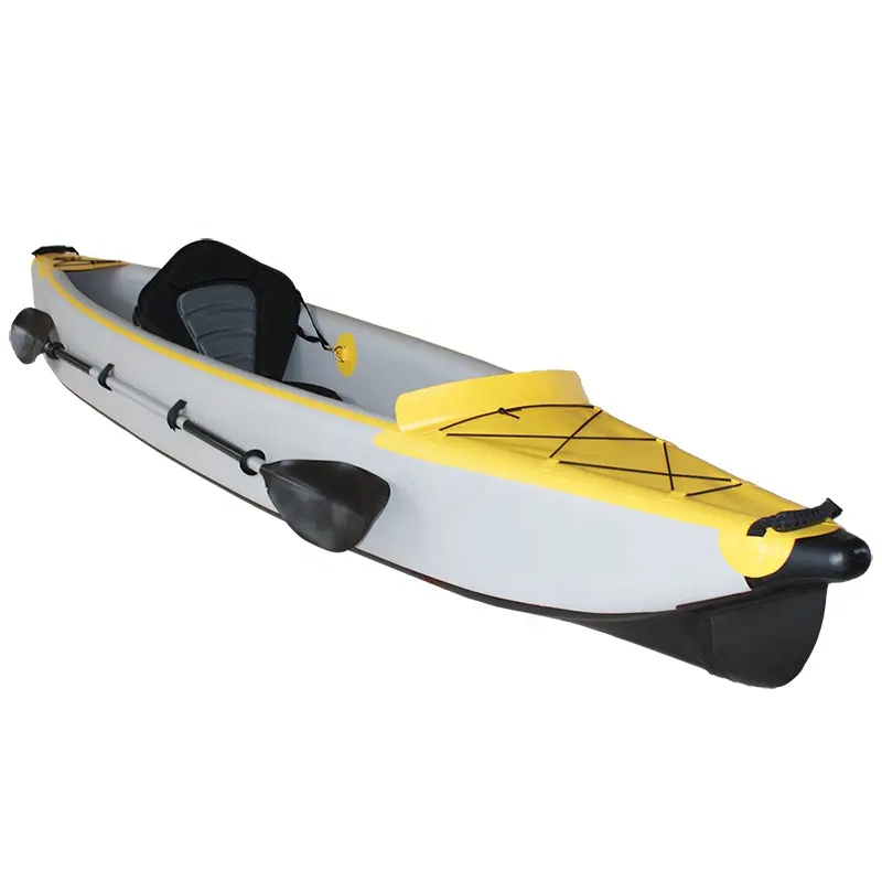El mejor vendedor de material de pvc de gota de piso kayak inflable para la venta