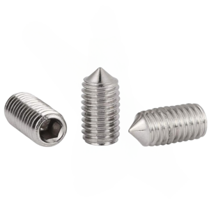 Conjunto de parafusos da soquete, din914 gb78 304 316 aço inoxidável hexágono parafusos ponto <span class=keywords><strong>cone</strong></span>