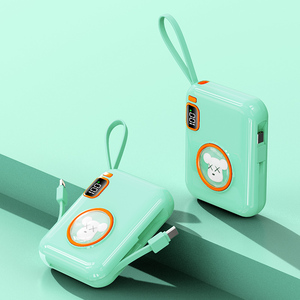 Cute <strong>Small</strong> Power Bank 10000mAh PD 20W Boost Mobile Charger Powerbank with <strong>Apple</strong> USB C Cables - Product Image 2