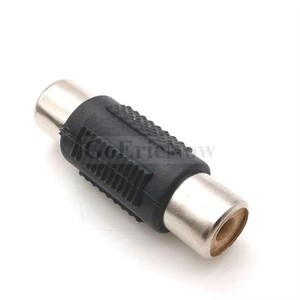 双2头RCA母对母音频连接器适配器唱机耦合器视频连接器插头插座RCA唱机双胞胎 - Product Image 3