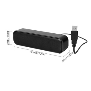 Мини-компьютерный динамик проводной USB Настольный стерео динамик декодирование аудио двухканальный плеер звуковая панель аудио - Product Image 2