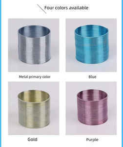 JELO çocuk oyuncakları özel Logo renkli renk sihirli gökkuşağı büyük çelik Metal Slinkys yürüyüş oyuncak sıkıştırma bahar - Product Image 4