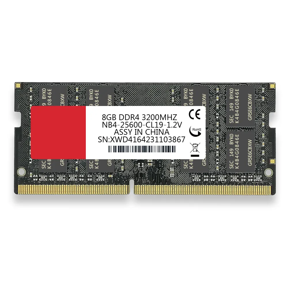 4GB 8GB मेमोरी रिप्लेसमेंट DDR4 2666 MHz PC4-21300 SODIMM नॉन ECC अनबफ़र्ड मेमोरी NAS और NVR सर्वर के साथ संगत