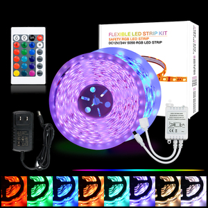 Лидер продаж, комплект светодиодов RGB 12 В 36 Вт/Roll PCB 10 мм Bluetooth 24 ключа RGB музыкальный контроллер умные светодиодные полосы комплекты