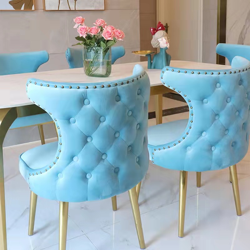 2021 luxury design leather Wood Cane Button classic styling curve throne Dining Chairs event wedding with buttons