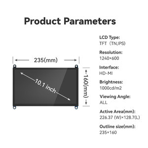 Pantalla táctil dual de 10,1 pulgadas 1024*600 módulos LCD Panel de pantalla táctil tableta 10 pulgadas LCD 10 pulgadas - Product Image 3