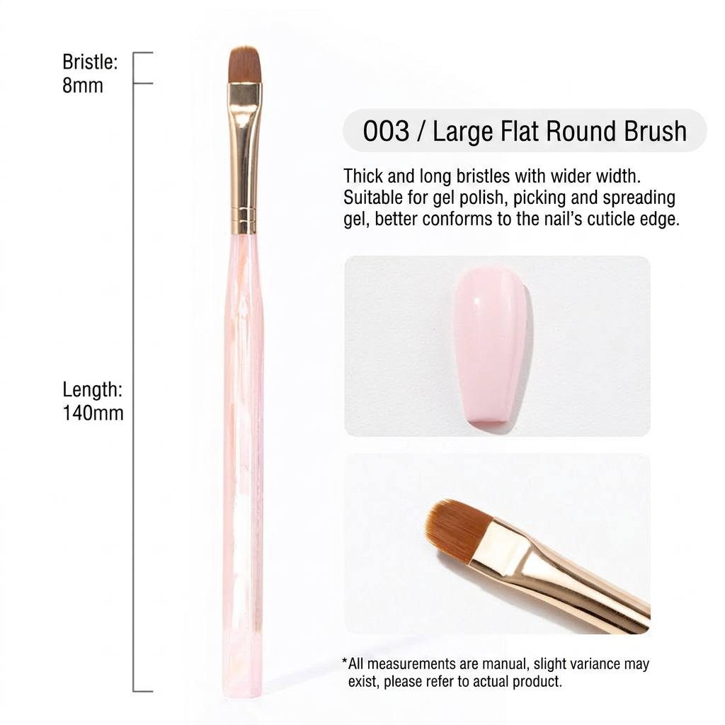 Grande brosse à ongles ovale