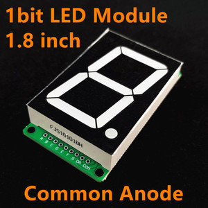 1.8 pollici 1 Bit Display digitale 7 segmento LED modulo 5 colore disponibile per Arduino STM32 STC AVR