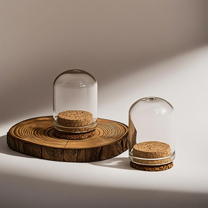 ขวดแก้วก้นกลมขนาด10มล. 20มล. 30มล. 40มล. 50มล. สำหรับการทดลองทางเคมีในห้องปฏิบัติการพร้อมจุกไม้ก๊อก - Product Image 2