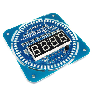 Módulo de reloj electrónico con pantalla LED giratoria, lámpara de agua, Kit artesanal de Control de luz, temperatura DS1302, C8051, MCU, STC15W408AS - Product Image 4