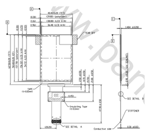AUO <strong>2.6</strong> Inch <strong>TFT</strong> <strong>LCD</strong> <strong>Display</strong> <strong>IPS</strong> 160x240 8080 MCU 8-bit Interface Transflective <strong>LCD</strong> <strong>Module</strong> for Outdoors Handheld Devices - Product Image 6