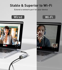 Jasoz USB C <strong>LAN</strong> Card Adapter 1000Mbps Gigabit Transmission RJ45 Network Converter Dirver-Free Type-C Ethernet for Laptop Stock
