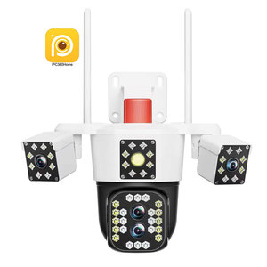 IPC360 16MP 10X光学ズーム4レンズ3スクリーンホーム防犯カメラ8K 10xズームワイヤレスNVRデータストレージ16MP WIFI CCTVカメラ