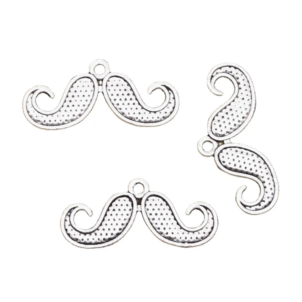 Baffi barba 13x30MM ciondolo con ciondoli per gioielli che fanno bracciale orecchini collana accessori fai da te artigianato