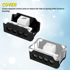 4ポートアンプ配電ブロック0/2/4ゲージ入力4/8/10ゲージ出力カーオーディオスプリッター用 - Product Image 5