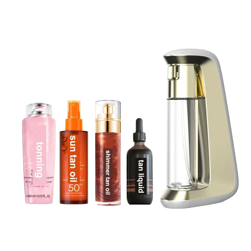 Maquiagem Airbrush Bronzeamento Spray Elétrica Bronzeamento Líquido Auto Tanner Sless Bronzeamento Máquina De Pulverização De Bronzeamento Recarga Líquido