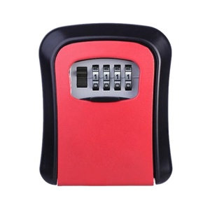 Schlüssel-Speicher-Schließfach wandmontiert mit staubdichter Abdeckung 4-stelliger Kombinations-Passwort Outdoor-Schlüssel-Sicherbox zurückstellbarer Code Schlüssel Hol - Product Image 1
