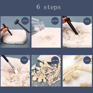 儿童艺术教育恐龙挖掘化石骨骼套件 - Product Image 6