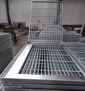 水渠盖带翻转开口的热浸镀锌人行道钢格板 - Product Image 6